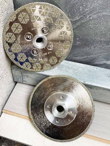Electroplated Diamond Cutting Grinding Disc,BRSCHNITT 5 inch 125mm for Granite Marble Single Side Coated Diamond Grinding Wheel with 5/8-11 Flange - Thumbnail 5