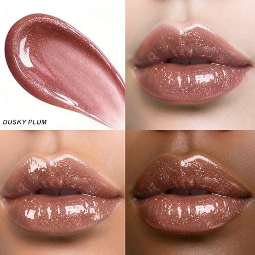 HECI BEAUTY Glitter Lip Gloss, Hydrating High Shine Lipgloss for Women, Non-Sticky Plumping Lip Oil with Vitamin E, Long Lasting Shimmer Finish for Daily Makeup, Mauve, 0.21 fl oz - Thumbnail 6