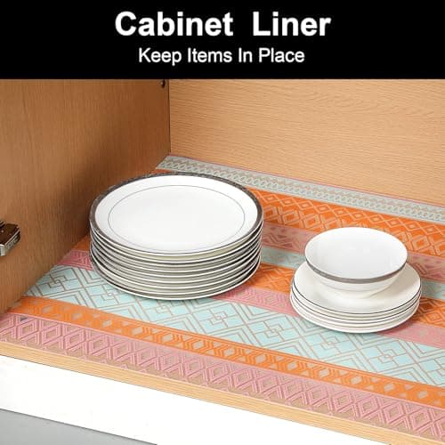Cooyes Shelf and Drawer Liners for Kitchen Cabinets, Non Adhesive Cabinet Liner, EVA Waterproof Durable Non-Slip Drawer Mats for Shelves, Refrigerator, Storage, Desks（11.8" W x 118" L） - Thumbnail 4