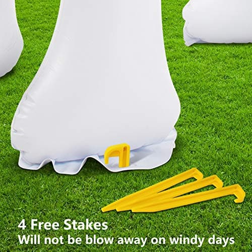 Jasonwell Unicorn Sprinkler Inflatable Water Sprinklers Outdoor Water Toys Inflatable Ginormous Unicorn Toys Yard Sprinkler for Kids (L) - Thumbnail 3