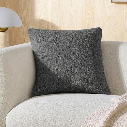 Sunday Citizen Snug Throw Pillow – Soft Memory Foam Decorative Pillow, Plush Snug Fabric Cover, Cozy Sofa & Bed Pillow, Washable Cover, Luxury Throw Pillow (Coal) - Image 1