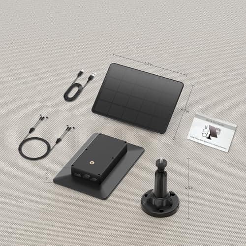 Trail Camera Solar Panel 12V/6V Solar Panel with 4000mAh 3W Solar Battery Kit Compatible with Hunting Game Camera IP66 Waterproof Hunting Accessory Trail Cam - Thumbnail 6