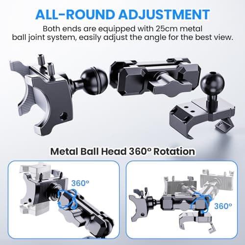 DIAMOOKY Upgraded Metal Phone Mount for Jeep Wrangler JL JLU 2018-2023 and Gladiator JT 2020 2021 2022 2023 Phone Holder Dash Mount System Kit Dashboard Accessories Driver Side (Not for 4xe) - Thumbnail 3