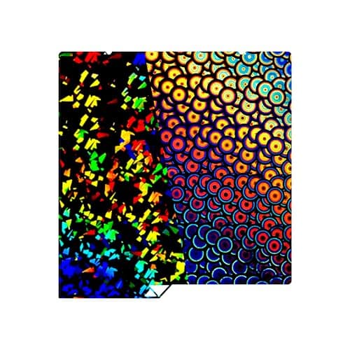 Tinytrees Build Plate for Kobra S1: Smooth Textured PEI PEO PET Build Plate Platform 264x276mm Compatible with Anycubic Kobra S1 Combo 3D Printer (PEY-Flake+PEK-Kaleidoscope, Kobra S1 Combo) - Image 1