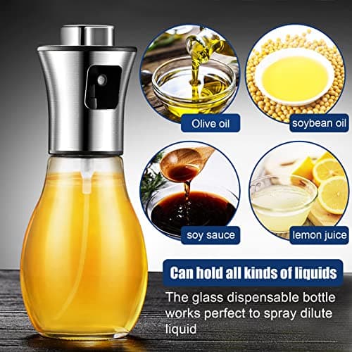 SAINSWIN Oil Sprayer for Cooking,Olive Oil Fine Mist Sprayer - 200ML Mister Bottle for Cooking, Baking, and Air Fryer - Avocado and Canola Oil Dispenser - Kitchen Gadget Essentials - Thumbnail 6