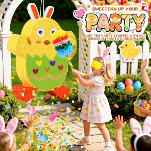 Easter Baby Chick Pinata Adorable Egg Shell Design for Easter Theme Party Perfect for Celebrations and Delightful Pinata Fun - Thumbnail 3