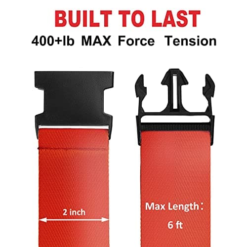 Luggage Straps for Suitcases TSA Approved Travel Belt 4 Pack by Chelmon (Red) - Thumbnail 2