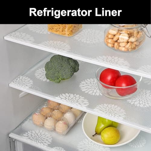 Cooyes Shelf and Drawer Liners for Kitchen Cabinets, Non Adhesive Cabinet Liner, EVA Waterproof Durable Non-Slip Drawer Mats for Shelves, Refrigerator, Storage, Desks（17.5" W x 197" L） - Thumbnail 4
