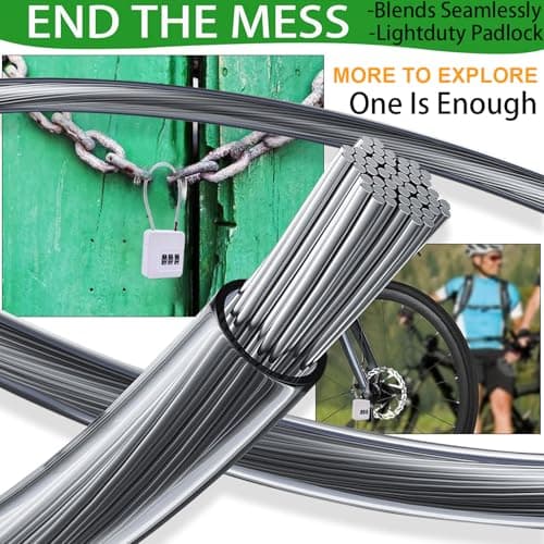 Bstsilver 2-Pack Combination Padlock, Indoor Gym Locker Lock w/ 3-Digit Code for Luggage Backpack Cabinet Toolbox Gate Hasp, Cable Latch for Travel Renter Office, Back to School Essential, Lightduty - Thumbnail 5