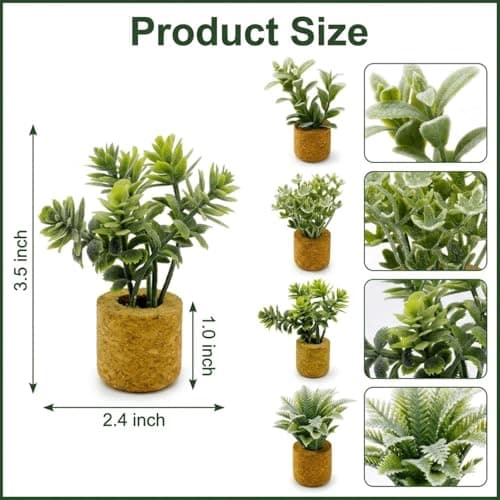 4Pcs Plant Fridge Magnets,Mini Vase Magnets for Fridge with Fake Plants,Cute Refrigerator Magnets for Kitchen Home Decoration,Gifts for Women and Men Dad Grandpa - Thumbnail 2