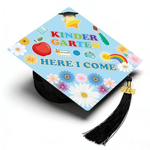 Lednica Blue Preschool Graduation Cap with Tassel, Class of 2026 Grad Hat for Boys Girls Kids, Graduation Gifts for School Ceremony Grad Party Photoshoot - Image 1