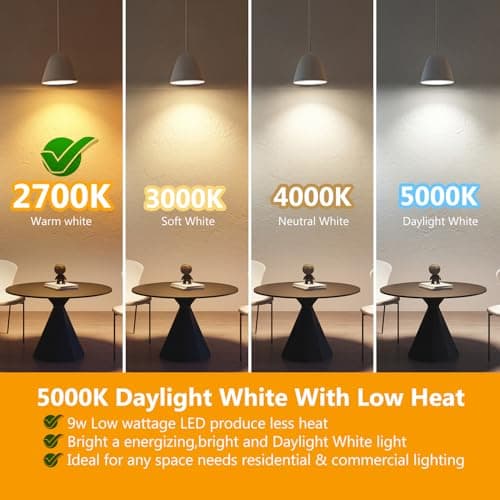 DAYBETTER BR30 led Light Bulb, Dimmable LED Bulbs 65W Equivalent, 2700K Warm White Light Bulbs Indoor Flood Light for Bedroom Kitchen Living Areas Hallway, 800 Lumens, E26 Standard Base, 24 Pack - Thumbnail 2