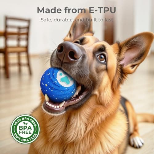 Lovkid Smart Interactive Dog Toys – Vibrating & Rolling Chew-Resistant E-TPU Dog Ball for Aggressive Chewers, USB-C Rechargeable and Waterproof, Keep Dogs Busy and Entertained - Thumbnail 2