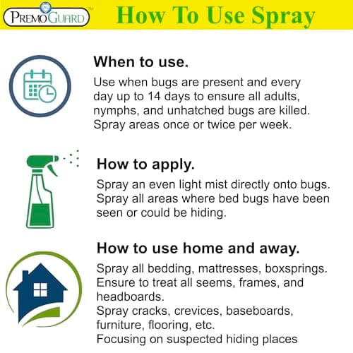 Premo Plus+ Bed Bug Spray Extra Strength – 32 oz – Fast Acting Bed Bug Treatment & Killer – Stain & Scent Free – Child & Pet Safe – Powerful New Stronger Formula – Natural with No Harmful Chemicals - Thumbnail 4