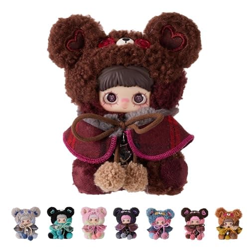 POP JOY Plush Blindbox Maymei Tiny Bear Cookie Series Mystery Stuffed Box Soft Vinyl Plush Figure with Outfit CuteGlass Tracking Eyes Collectible Kawaii Keychain Toy 3+ Single Box - Image 1