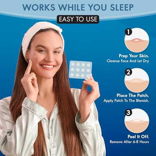 Zovira Invisible Pimple Patches (36 Count) – Ultra Thin Hydrocolloid Acne Patch for Daytime, Tapered Edges, Helps Reduce Redness in 15 Min, For Sensitive Skin - Thumbnail 4