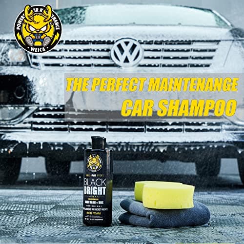 WEICA Black Car Shampoo - Deep Gloss Enhancer for Dark Vehicles, pH Safe for PPF/Ceramic Coated Surfaces, 16.9 fl oz - Thumbnail 2