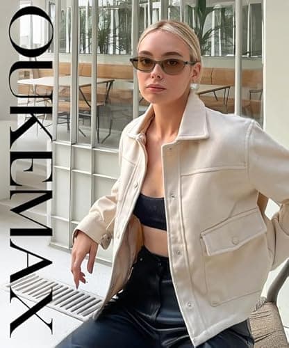 OUKEMAX Retro Cat Eye Sunglasses for Women – UV400 Protection, Lightweight Square Frame Shades for Travel, Driving, and Everyday Style - Thumbnail 2