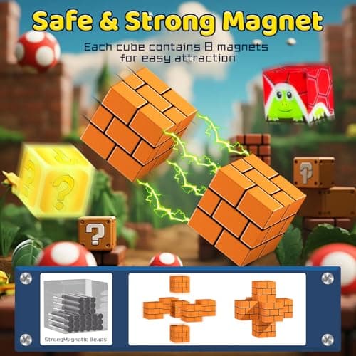 Magnetic Blocks - 120PCS Magnetic Building Blocks Toys,Toddler Montessori Game Creative Construction Toys for Boys Girls,Magnet Tiles Cubes STEM Sensory Toys Birthday Gift for Kids Ages 4 5 6 7 8 9 10 - Thumbnail 6