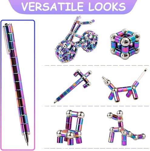 Fidget Gel Pen Gift for Teens, Creative Office Desk Accessory for Men and Women - Thumbnail 4