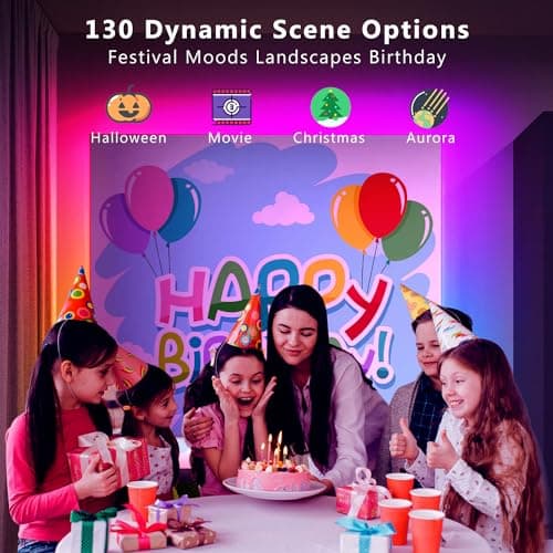 dalattin LED Strip Lights IC+RGB, 5050 Led Lights for Bedroom, DIY Multiple Colors on One Line, Led Lights with Remote&App Control,Color Changing LED Strip Lighting Music Sync,Halloween Gifts, 16.4ft - Thumbnail 5