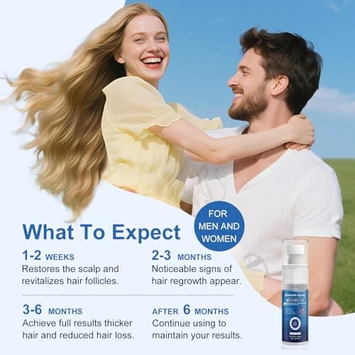 5% Minoxidil for Men and Women, Regrowth Serum, Extra Strength Spray for Hair Loss, Minoxidil 5 Percent, Thicker Healthier Hair, Beard Growth Kit, Topical Treatment, 60ml x 7 Bottles（Extra Strength） - Thumbnail 6
