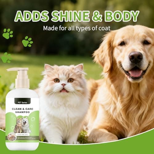 Pet Shampoo, Clean Care Shampoo for Dogs and Cats, Seasonal Itch Relief Shampoo, for Allergies, Itching, Skin and Coat Supplement, Helps Shedding-Gentle Care for Long, Short & Curly Hair - Thumbnail 3