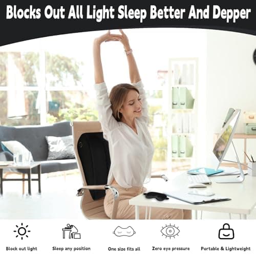 Inflatable Wedge Pillow for Traveling & Sleeping– Portable Bed Wedge Cushion With Silk Eye Mask for Leg Elevation,Back Support & Relaxation,Compact Lumbar Pillow for Camping, Home Use& Outdoor Trips - Thumbnail 3