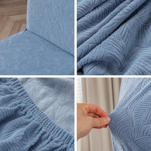 YUEANG Waterproof Dining Chair Covers, Chair Covers for Dining Room Stretch Parsons Chair Slipcover, for Dining Room Kitchen Chair Protector Cover, Removable, Washable - Thumbnail 5