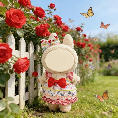 Clothes and Dress for Doll, 6 Pack Doll Outfits for 17cm Plush, Perfect for Play and Display, Accessories for Doll's Collectors, (No Dolls) (Set 1) - Thumbnail 3