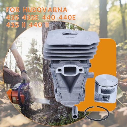 41mm 435 Cylinder Piston Kit ， For Husqvarna 435 435E 440 440E 435 II 440 II For Jonsered CS2240 Chainsaws - Complete Replacement Parts for OEM 504735101, 504735102, 504735103, 504735105 - Thumbnail 4