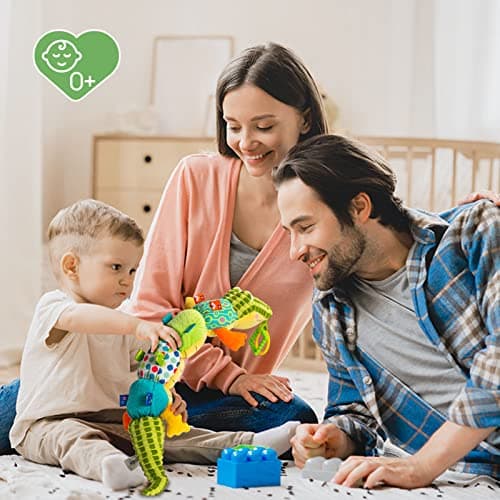 Jollybaby Baby Toys, Tummy Time Baby Toys 6-12 Month with Rattles, Crinkle, Newborn Musical Toy for Infant 0 3 6 9 12 Months Boys & Girls-Alligator - Thumbnail 6
