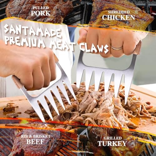 Birthday Gifts for Dad, Best Dad Ever Gifts, Stainless Steel Meat Shredder Claws for Pulled Pork, Chicken BBQ Smoker Accessories, Grilling Gifts Christmas Stocking Stuffers with Stylish Gift Box - Thumbnail 5