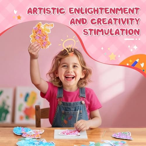 9PC Poke Art Kit for Girls Ages 4-8 | Princess Theme DIY Craft Kit | Mess-Free Fabric Puncture Painting | Creative Activity Gift for 6-12 Year Old Girls | Birthday Party Art Set - Thumbnail 6