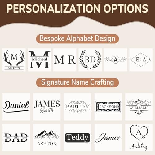 Personalized Toiletry Bag for Men - Custom Large Leather Dopp Kit with Engraved Name & Text, Personalized Gift for Groomsmen, Husband, Dad, Boyfriend, Birthday or Christmas Gifts for Men - Thumbnail 6
