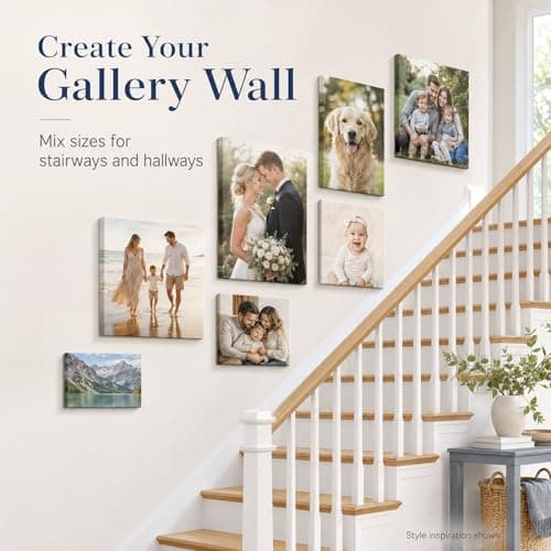 Custom Canvas Prints Personalized with Your Photo for Graduation & Fathers Gifts, Ships Next Day Ready to Hang, Made in USA - Ideal for Wedding, Baby, Family & Pet Memorial Gift (Framed 11x14 Inch) - Thumbnail 3