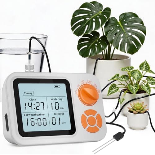 Automatic Plant Waterer Indoor, Auto Watering System for 15 Potted Plants with Programmable Timer, Smart Soil Moisture Sensor, Self Watering Plants Devices for While Away, Vacation - Image 1