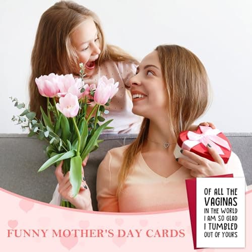 Mothers Day Card, Funny Mothers Day Gifts for Mom, Unique Gag Gift for Moms Who Have Everything, Moms Birthday Gift Ideas, the Best Mom Gifts from Daughters Son Kids, Humor Card with Envelope - Thumbnail 6