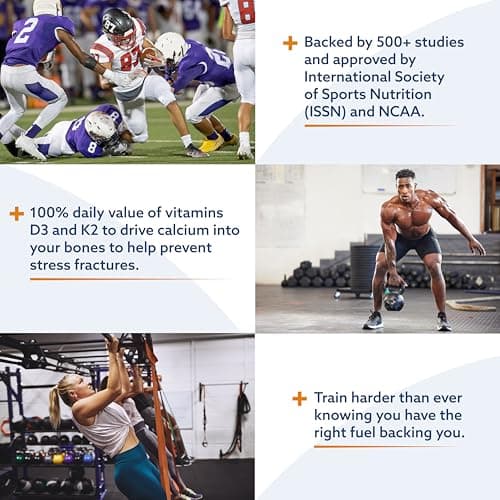 Creatine Monohydrate Gummies, 6200mg Creatine plus Taurine, BCAA, D3, K2 and B Vitamins, Best Creatine for Women and Men, Pre Workout Gummies, Increase Strength, Build Muscle, Vegan -120 pieces, Berry - Thumbnail 5