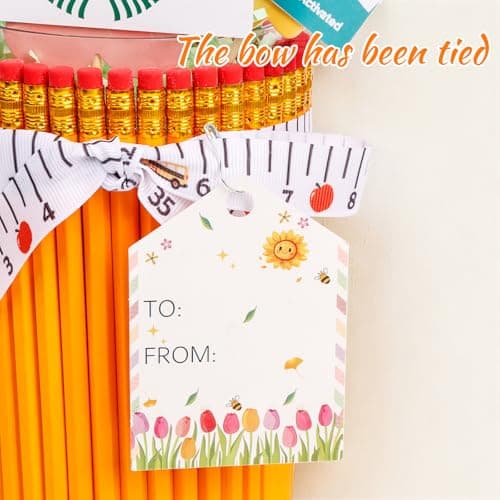 dzbGift Teacher Appreciation Gifts-Pencil-Shaped Flower Vase,Gift Card Holder,Pencil Holder,Teacher vase Gift for Back to School,First of School centerpieces,School Office Decor - Thumbnail 5