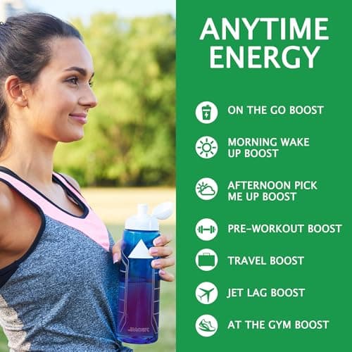 Let'z Go Clean Energy Drink Mix – Natural Caffeine Packets, Vitamins C + D, Electrolytes, Sugar-Free, Zero Calories | Anytime Energy | 15 Count (Mixed Berry) - Thumbnail 5