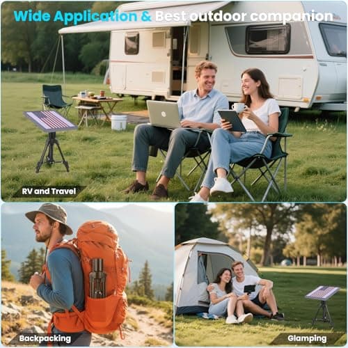 Datop for Starlink Mini Tripod Mount with Pipe Adapter Adjustable Height and Angle for Starlink Mini Tripod kit for Outdoor Camping, Traveling, RV | for starlink mini Accessories - Thumbnail 6