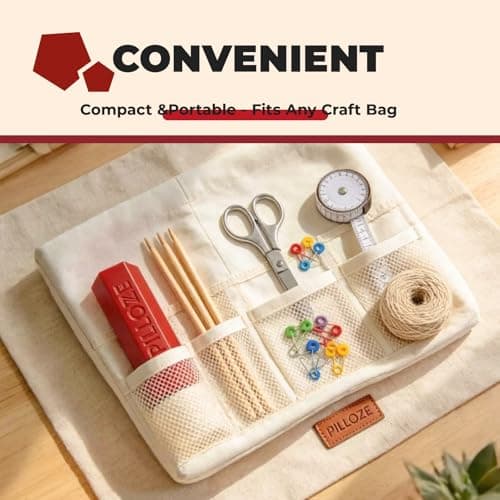 Pilloze Chunky Yarn Fluffer - Yarn Fluffing Tool for Crochet & Knitting Projects, Compact Portable Yarn Texture Enhancer for DIY Craft Enthusiasts, Red - Thumbnail 6