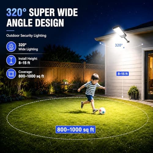 Vipzon Solar Lights Outdoor, 2 Pack Motion Sensor Outdoor Lights Waterproof, Solar Flood Lights Outdoor with Remote, Dusk to Dawn Solar Outdoor Lights for Yard Patio Garage Garden Security Lighting - Thumbnail 2