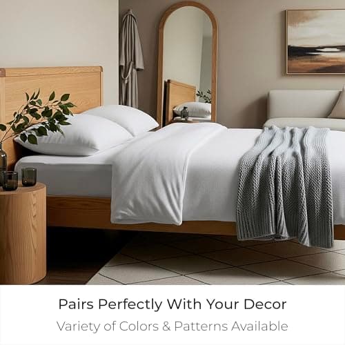 Mellanni Flannel Bed Sheet Set - 3 Piece Luxury 100% Heavyweight 180GSM Cotton - Cozy, Soft & Breathable - Deep Pockets with All-Around Elastic - Warm & Comfortable (Twin, White) - Thumbnail 6