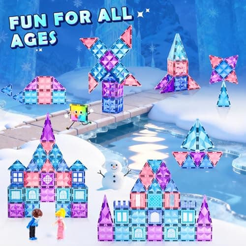 Soyee Diamond Magnetic Building Blocks - Princess Toys for 3-8 Year Old Girls & Boys - 3 4 5 6 Year Old Girl Birthday Xmas Present - Thumbnail 5