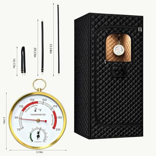 Sauna Thermometer and Hygrometer, Precision Temperature & Humidity Gauge for Portable Steam Sauna Box, Home Infrared Indoor Use Essential Accessory for Enthusiasts - Thumbnail 2