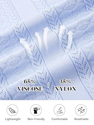 Esabel.C Men's Knit Button Down Shirts Short Sleeve Fashion Summer Casual Beach Shirts for Men,Light Blue194,XL - Thumbnail 6