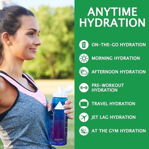 Let'z Go! Hydrate- Natural Hydration + Electrolyte Drink Mix- Hydration + Electrolytes + Antioxidant Powder Packets, Natural Flavors, Vitamins C + D | No Sugar | No Calories | (15 Count) Fruit Punch - Thumbnail 5