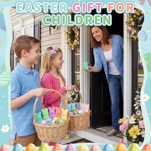 MPMIYVX Easter Basket Stuffers for Kids,Easter Egg Fillers, Cute Bunny Toys Easter Gifts for Kids, Party Favors Classroom Exchange, Easter Decorations (12PCS) - Thumbnail 3
